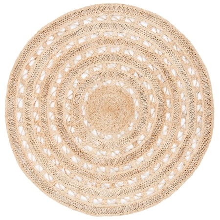 Safavieh 3 x 3 ft. Global Natural Fiber Round Rug, Natural Color NF169A-3R